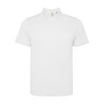Poloshirt van gerecycled polyester 125 g/m² Roly Direct Tormo kleur wit tweede weergave