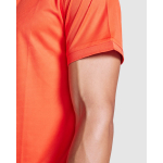 Poloshirt van gerecycled polyester 125 g/m² Roly Direct Tormo kleur donker oranje detailweergave 2