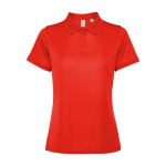 Dames polo van gerecycled polyester 125 g/m² Roly Direct Tormo kleur rood tweede weergave