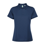 Dames polo van gerecycled polyester 125 g/m² Roly Direct Tormo kleur marineblauw tweede weergave