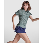 Dames polo van gerecycled polyester 125 g/m² Roly Direct Tormo kleur olijfgroen vierde gebruiksweergave