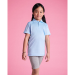 Polo van piqué polyester korte mouwen 150 g/m² Roly Direct Monzha kleur wit tweede gebruiksweergave