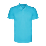Polo van piqué polyester korte mouwen 150 g/m² Roly Direct Monzha kleur turkoois tweede weergave