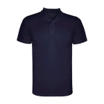 Polo van piqué polyester korte mouwen 150 g/m² Roly Direct Monzha kleur marineblauw tweede weergave