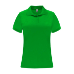 Dames polo van piqué polyester 150 g/m² Roly Direct Monzha kleur groen tweede weergave