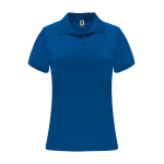 Dames polo van piqué polyester 150 g/m² Roly Direct Monzha kleur koningsblauw tweede weergave