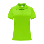 Dames polo van piqué polyester 150 g/m² Roly Direct Monzha kleur limoen groen tweede weergave