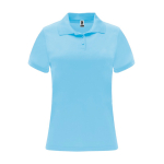 Dames polo van piqué polyester 150 g/m² Roly Direct Monzha kleur lichtblauw tweede weergave