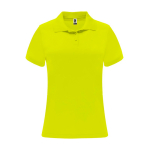 Dames polo van piqué polyester 150 g/m² Roly Direct Monzha kleur neon geel tweede weergave