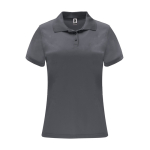Dames polo van piqué polyester 150 g/m² Roly Direct Monzha kleur taupe grijs tweede weergave