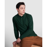 Polo met lange mouwen van polyester 220 g/m² Roly Direct Carpe kleur marineblauw vierde gebruiksweergave