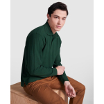 Polo met lange mouwen van polyester 220 g/m² Roly Direct Carpe kleur marineblauw zesde gebruiksweergave