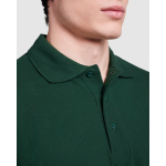 Polo met lange mouwen van polyester 220 g/m² Roly Direct Carpe kleur marineblauw detailweergave 1