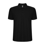 Poloshirt in piqué 220 g/m² Roly Direct Pegaso Premium kleur zwart tweede weergave