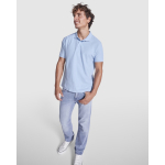 Poloshirt in piqué 220 g/m² Roly Direct Pegaso Premium kleur wit eerste gebruiksweergave