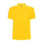 Poloshirt in piqué 220 g/m² Roly Direct Pegaso Premium kleur geel tweede weergave