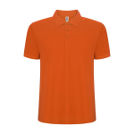 Poloshirt in piqué 220 g/m² Roly Direct Pegaso Premium kleur oranje tweede weergave