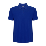 Poloshirt in piqué 220 g/m² Roly Direct Pegaso Premium kleur koningsblauw tweede weergave