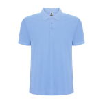 Poloshirt in piqué 220 g/m² Roly Direct Pegaso Premium kleur lichtblauw tweede weergave