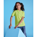 Poloshirt in piqué 220 g/m² Roly Direct Pegaso Premium kleur neon groen tweede gebruiksweergave