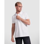 Poloshirt van biologisch katoen 210 g/m² Roly Direct Prince kleur wit eerste gebruiksweergave
