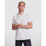 Poloshirt van biologisch katoen 210 g/m² Roly Direct Prince kleur wit vierde gebruiksweergave
