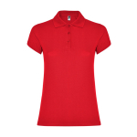 Dames poloshirt van piqué katoen 200 g/m² Roly Direct Star kleur rood tweede weergave