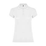 Dames poloshirt van piqué katoen 200 g/m² Roly Direct Star kleur wit tweede weergave