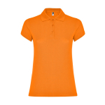 Dames poloshirt van piqué katoen 200 g/m² Roly Direct Star kleur oranje tweede weergave
