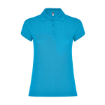 Dames poloshirt van piqué katoen 200 g/m² Roly Direct Star kleur turkoois tweede weergave