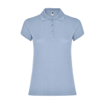 Dames poloshirt van piqué katoen 200 g/m² Roly Direct Star kleur gewassen blauw tweede weergave