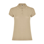 Dames poloshirt van piqué katoen 200 g/m² Roly Direct Star kleur zand tweede weergave