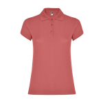 Dames poloshirt van piqué katoen 200 g/m² Roly Direct Star kleur zalm tweede weergave