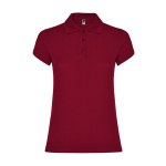 Dames poloshirt van piqué katoen 200 g/m² Roly Direct Star kleur granaat tweede weergave