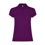 Dames poloshirt van piqué katoen 200 g/m² Roly Direct Star kleur paars tweede weergave