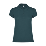 Dames poloshirt van piqué katoen 200 g/m² Roly Direct Star kleur grijsachtig blauw tweede weergave