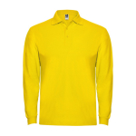 Poloshirt met lange mouwen 220 g/m² Roly Direct Estrella kleur geel tweede weergave