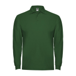 Poloshirt met lange mouwen 220 g/m² Roly Direct Estrella kleur groene fles tweede weergave
