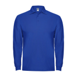 Poloshirt met lange mouwen 220 g/m² Roly Direct Estrella kleur koningsblauw tweede weergave