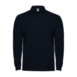 Poloshirt met lange mouwen 220 g/m² Roly Direct Estrella kleur marineblauw tweede weergave