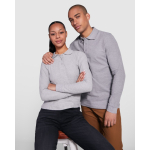Poloshirt met lange mouwen 220 g/m² Roly Direct Estrella kleur marineblauw derde gebruiksweergave