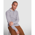 Poloshirt met lange mouwen 220 g/m² Roly Direct Estrella kleur marineblauw vierde gebruiksweergave