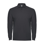 Poloshirt met lange mouwen 220 g/m² Roly Direct Estrella kleur taupe grijs tweede weergave