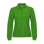 Dames polo met lange mouwen 220 g/m² Roly Direct Estrella kleur bosgroen tweede weergave