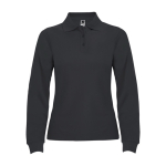 Dames polo met lange mouwen 220 g/m² Roly Direct Estrella kleur taupe grijs tweede weergave