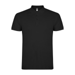 Heren poloshirt van piqué katoen 200 g/m² Roly Direct Star kleur zwart tweede weergave