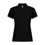 Dames polo van katoen, slim fit Roly Direct Pegaso Premium kleur zwart tweede weergave