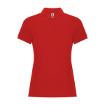 Dames polo van katoen, slim fit Roly Direct Pegaso Premium kleur rood tweede weergave