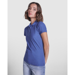 Dames polo van katoen, slim fit Roly Direct Pegaso Premium kleur rood vierde gebruiksweergave