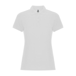 Dames polo van katoen, slim fit Roly Direct Pegaso Premium kleur wit tweede weergave